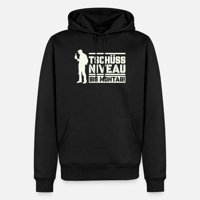 Bye bye level until Monday - Men’s Premium Organic Hoodie - black
