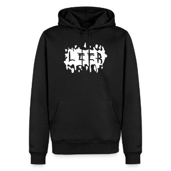 éclaboussures punk - Sweat à capuche Premium bio Homme - noir - Devant - Nico (187cm)