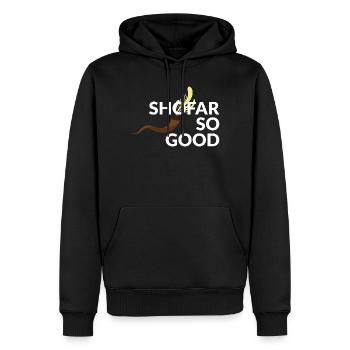 Shofar si bon - Sweat à capuche Premium bio Homme - noir - Devant - Nico (187cm)