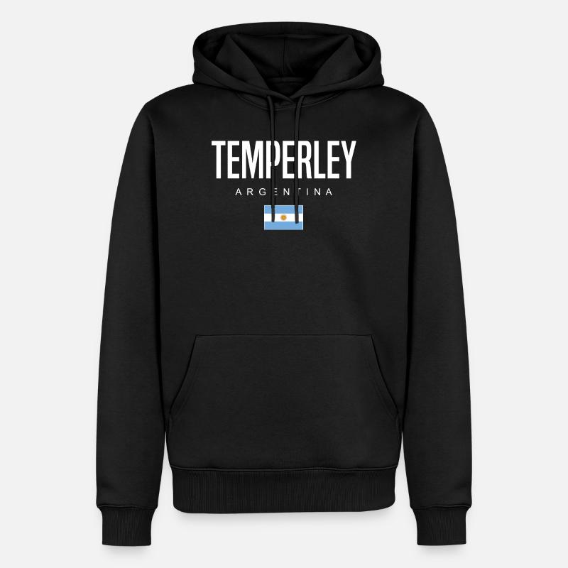 Temperley Argentinien Argentinier - Männer Premium Bio Hoodie - Schwarz