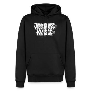 Classe de finissants – Style graffiti - Sweat à capuche Premium bio Homme - noir - Devant - Nico (187cm)