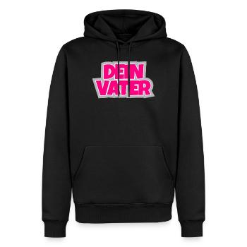 Dein Vater - la suite ironique. - Sweat à capuche Premium bio Homme - noir - Devant - Nico (187cm)