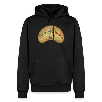 Analog VU Meter - Men’s Premium Organic Hoodie - black - Front - Nico (187cm)