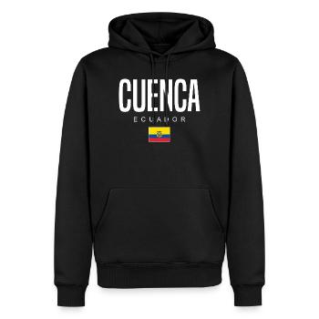Cuenca Équateur Équatoriens - Sweat à capuche Premium bio Homme - noir - Devant - Nico (187cm)
