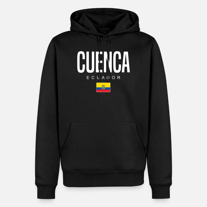 Cuenca Équateur Équatoriens - Sweat à capuche Premium bio Homme - noir