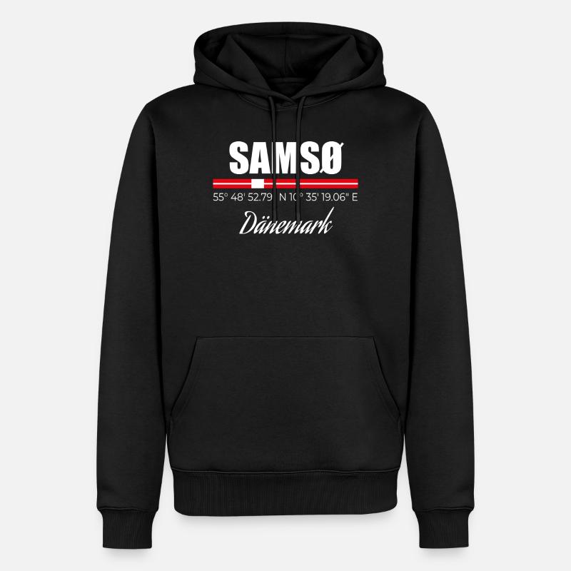 Samso - Sweat à capuche Premium bio Homme - noir