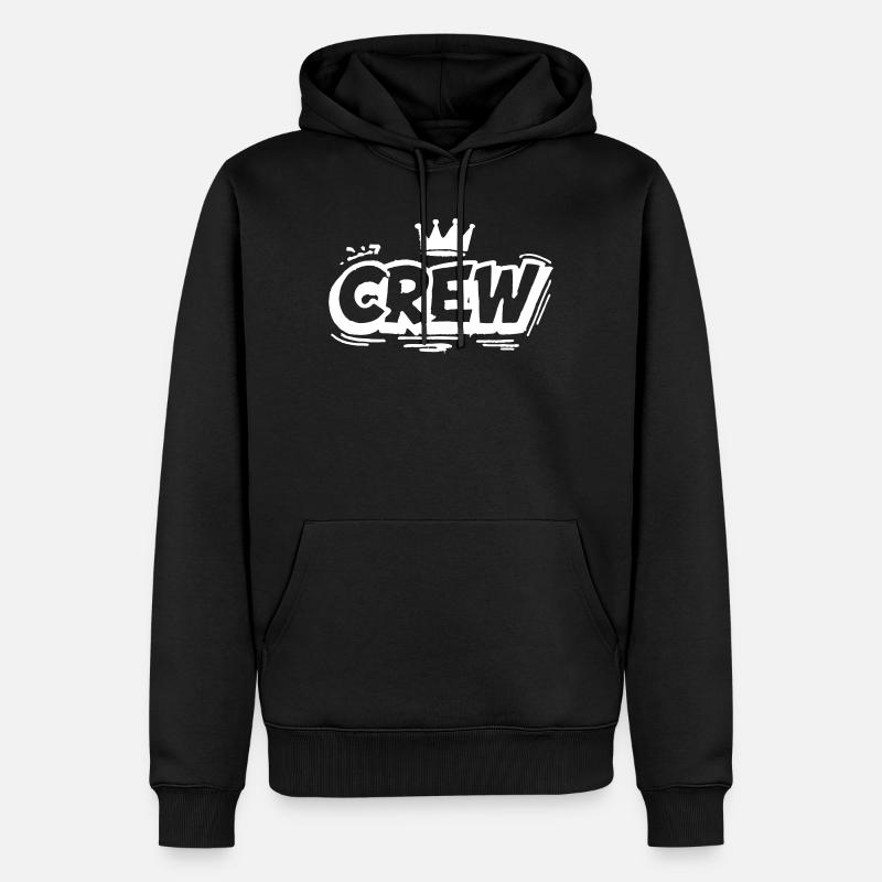 Crew Mitglied Graffiti - Männer Premium Bio Hoodie - Schwarz