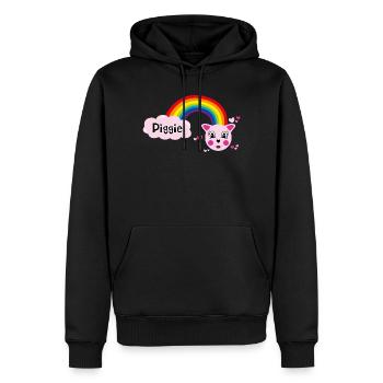 Piggie mimi par Helfspawn - Sweat à capuche Premium bio Homme - noir - Devant - Nico (187cm)