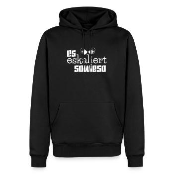 Remplacement de Dirndl Lederhosen - Sweat à capuche Premium bio Homme - noir - Devant - Nico (187cm)