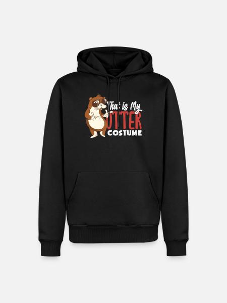 Seeotter Kostüm - Männer Premium Bio Hoodie - Schwarz