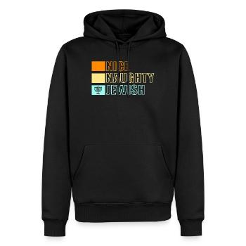 Hanukkah Chanukkah Hanukah - Männer Premium Bio Hoodie - Schwarz - Vorne - Nico (187cm)