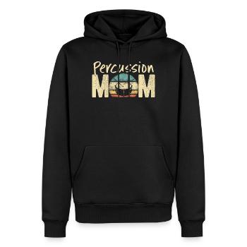 Perkussion Mama Retro Vintage Marching Band Design - Männer Premium Bio Hoodie - Schwarz - Vorne - Nico (187cm)