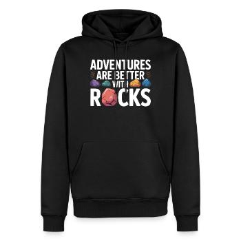Gestein sammeln Rockhound Gestein Sammler Geologie - Männer Premium Bio Hoodie - Schwarz - Vorne - Nico (187cm)