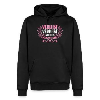 JGA Team Braut Junggesellinnenabschied - Männer Premium Bio Hoodie - Schwarz - Vorne - Nico (187cm)