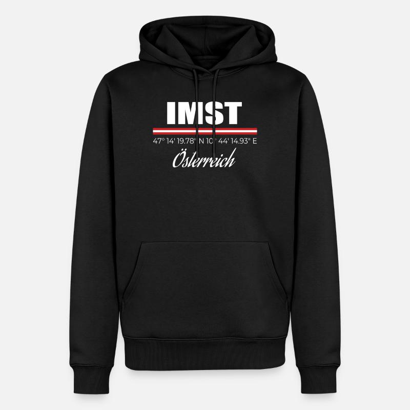 Imst - Sweat à capuche Premium bio Homme - noir