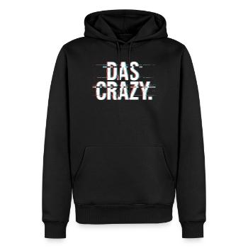 Das Crazy Jugendsprache Insider Meme Cool Verrückt - Männer Premium Bio Hoodie - Schwarz - Vorne - Nico (187cm)