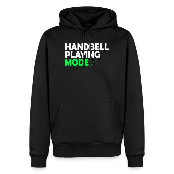 Chor Musik Instrument Handglocke Chor - Männer Premium Bio Hoodie - Schwarz - Vorne - Nico (187cm)