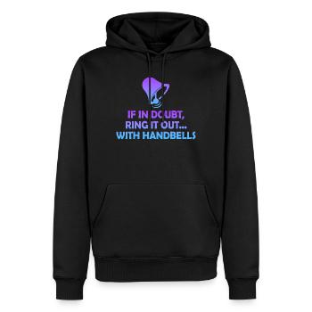 Chor Musik Instrument Handglocke Chor - Männer Premium Bio Hoodie - Schwarz - Vorne - Nico (187cm)