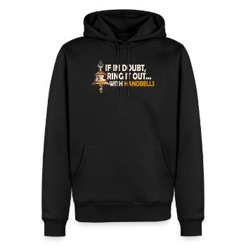 Chorale Instrument de musique Cloche à main Chorale - Sweat à capuche Premium bio Homme - noir - Devant - Nico (187cm)