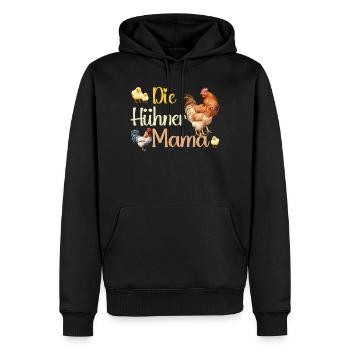 Die Hühner Mama Muttertag Mutterschaft Mama - Männer Premium Bio Hoodie - Schwarz - Vorne - Nico (187cm)