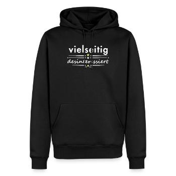 Vielseitig desinteressiert Spruch Sarkasmus Ironie - Männer Premium Bio Hoodie - Schwarz - Vorne - Nico (187cm)