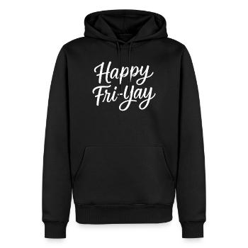Schönen Freitag, Juhuu, Freitag, Liebhaber, Friyay - Männer Premium Bio Hoodie - Schwarz - Vorne - Nico (187cm)