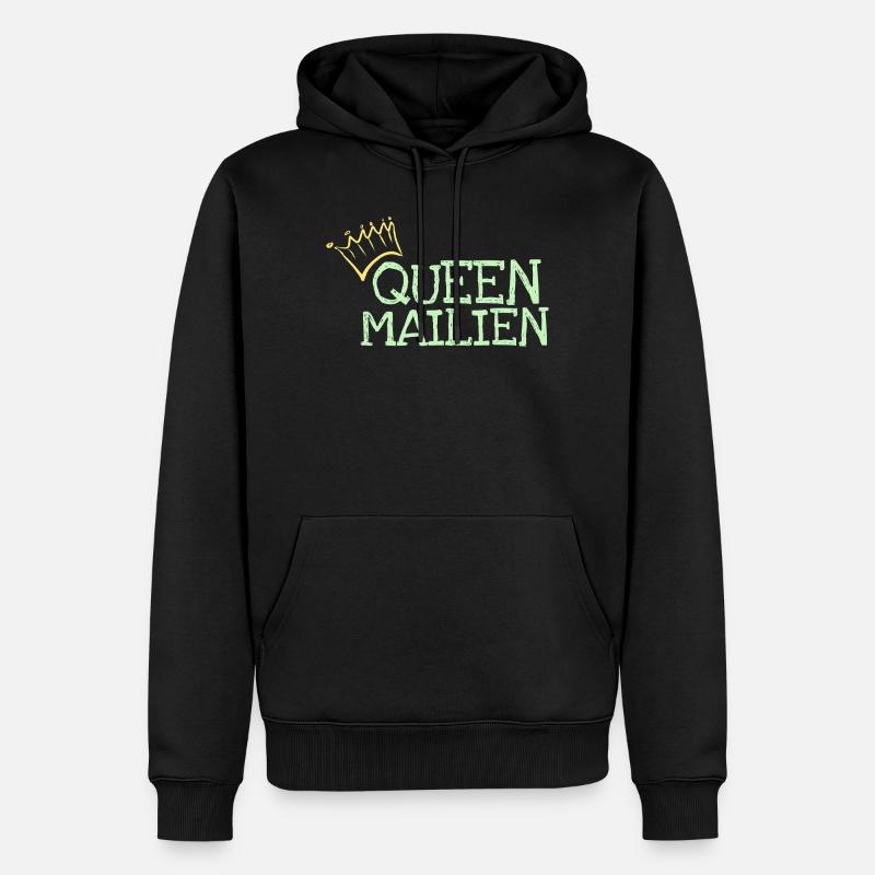 Mailien - Sweat à capuche Premium bio Homme - noir