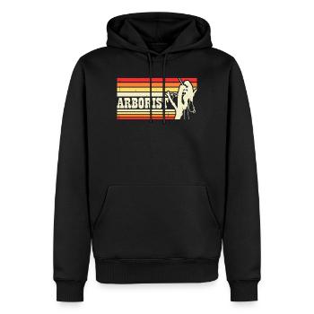 Ébéniste Ébéniste Cadeau Menuisier - Sweat à capuche Premium bio Homme - noir - Devant - Nico (187cm)