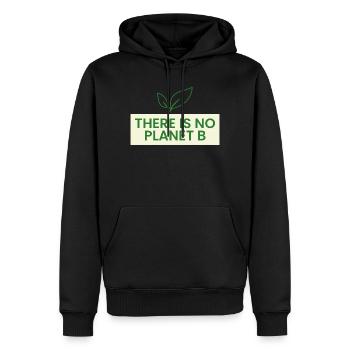 Il n’y a pas de planète B - Sweat à capuche Premium bio Homme - noir - Devant - Nico (187cm)