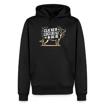 Dog School Dog Lover Dog Trainer - Men’s Premium Organic Hoodie - black - Front - Nico (187cm)