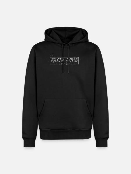 Faith Wins – Doubt Never Lasts - Men’s Premium Organic Hoodie - black