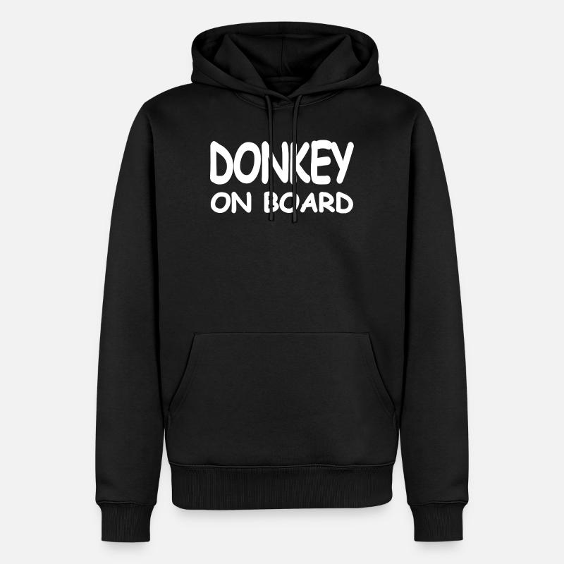Esel - Männer Premium Bio Hoodie - Schwarz