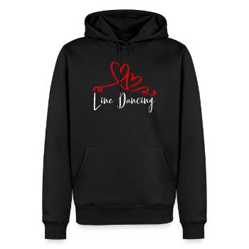 Line Dancing Cowboy Line Dancer Line Dance - Männer Premium Bio Hoodie - Schwarz - Vorne - Nico (187cm)
