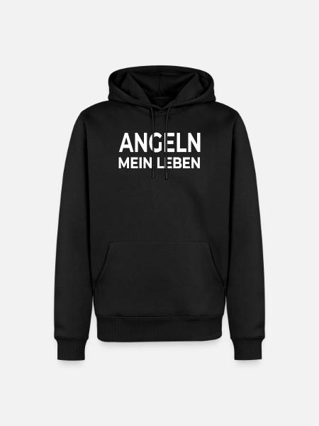 Pêche - Sweat à capuche Premium bio Homme - noir