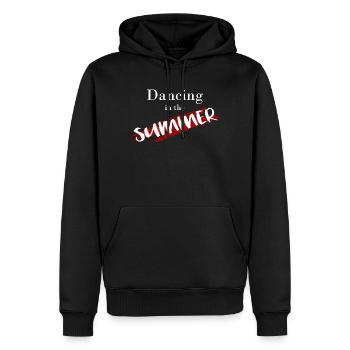 Dancing - Männer Premium Bio Hoodie - Schwarz - Vorne - Nico (187cm)