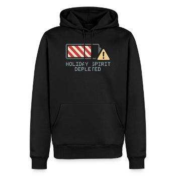 Feiertagskater-post-weihnachtsstimmungs-neujahr - Männer Premium Bio Hoodie - Schwarz - Vorne - Nico (187cm)