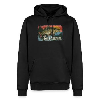 Karpfenjäger Angeln Karpfen Fischen Angler Natur - Männer Premium Bio Hoodie - Schwarz - Vorne - Nico (187cm)