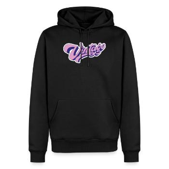 Vintage Rose - Sweat à capuche Premium bio Homme - noir - Devant - Nico (187cm)