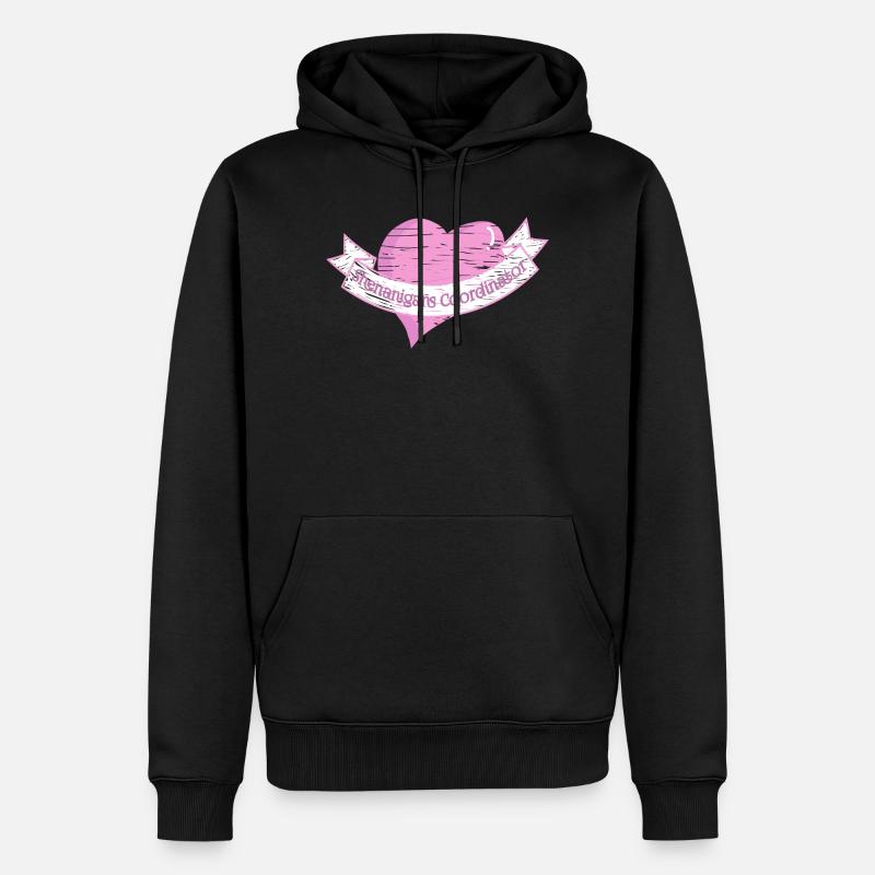 Coordonnatrice des farces Saint-Patrick - Sweat à capuche Premium bio Homme - noir