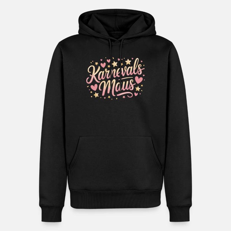Karnevalsmaus Karneval Köln Kölner Karnevals Maus - Männer Premium Bio Hoodie - Schwarz