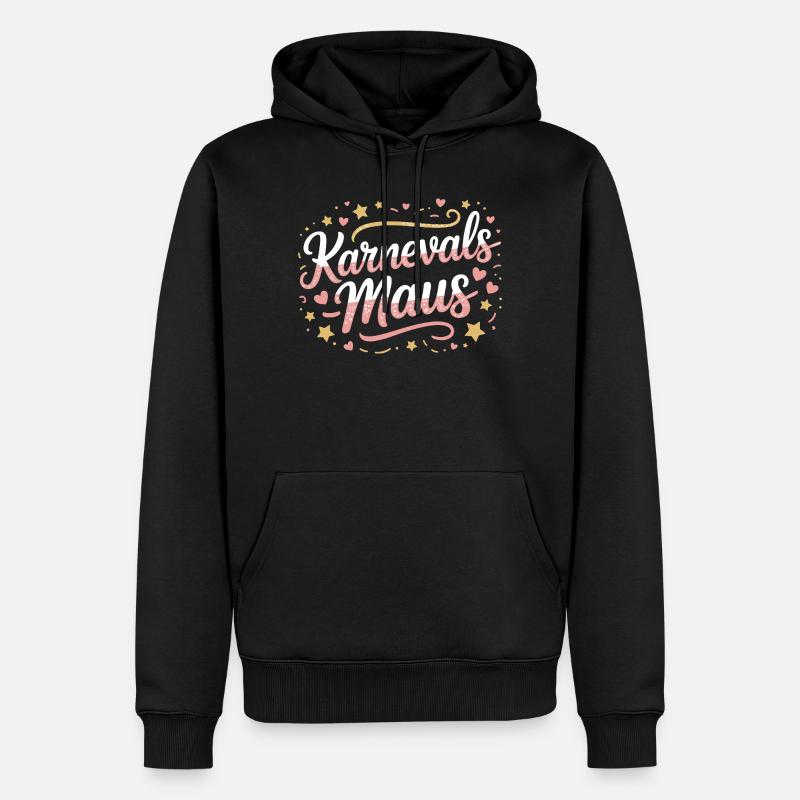 Karnevalsmaus Karneval Köln Kölner Karnevals Maus - Männer Premium Bio Hoodie - Schwarz