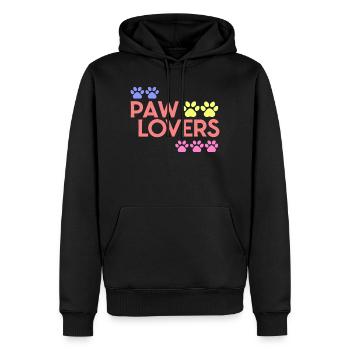 Rainbow Paw Liebhaber - Männer Premium Bio Hoodie - Schwarz - Vorne - Nico (187cm)