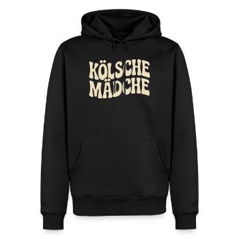 Cologne Filles Carnaval Cologne Filles - Sweat à capuche Premium bio Homme - noir - Devant - Nico (187cm)