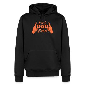 Le pire papa de tous les temps Drôle Sarcastique Papa pour la fête des pères - Sweat à capuche Premium bio Homme - noir - Devant - Nico (187cm)