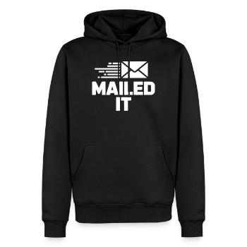 Mailed it Postman gift for Mail Carrier Workers - Men’s Premium Organic Hoodie - black - Front - Nico (187cm)