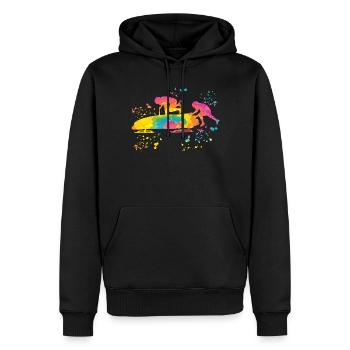 Bobfahrer Bobschlitten Zweierbob - Männer Premium Bio Hoodie - Schwarz - Vorne - Nico (187cm)