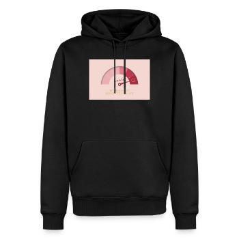 Measure Life in Moments of Love - Männer Premium Bio Hoodie - Schwarz - Vorne - Nico (187cm)