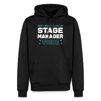 Theater Stage Manager Bühne - Männer Premium Bio Hoodie - Schwarz - Vorne - Nico (187cm)