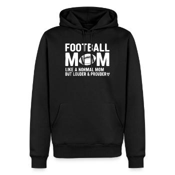 Stolze Lustige Fußball Mama Design Mutter - Männer Premium Bio Hoodie - Schwarz - Vorne - Nico (187cm)