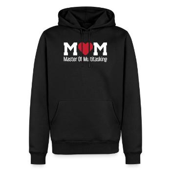 Mom master of multitasking / Mother, Family - Men’s Premium Organic Hoodie - black - Front - Nico (187cm)